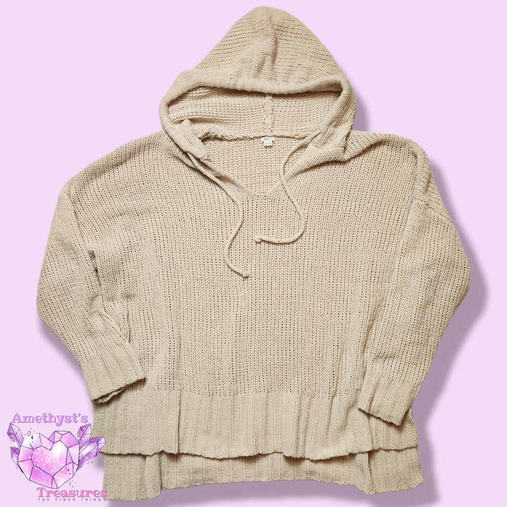 Aerie women's sweater s knit hooded long sleeve hoodie Aéropostale cozy warm